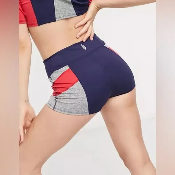 NWT Free People Movement Color Block 2 Piece Set Crop Top & Shorts - Picture 7 of 12